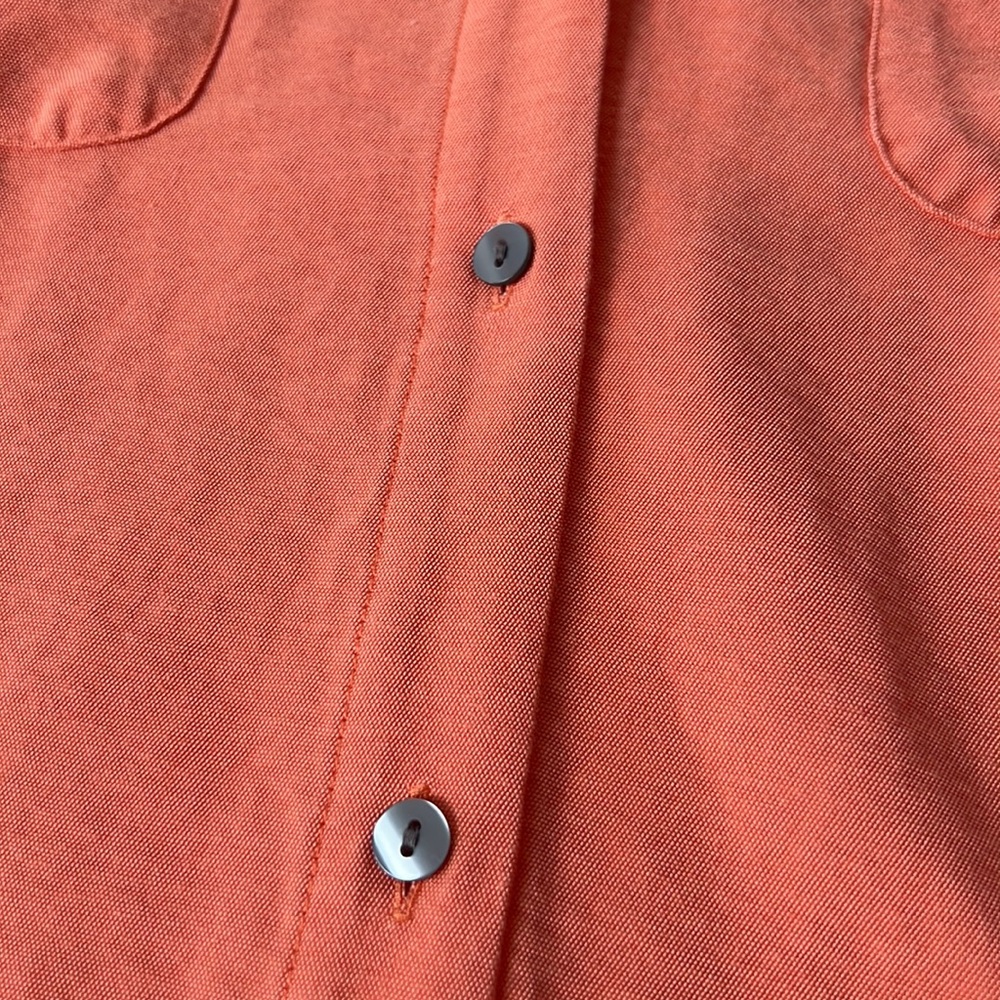 Ann Taylor Factory Orange Button-Down Dress - Picture 13 of 16